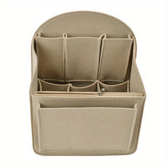 Large Capacity Cosmetic Bag Travel Organizer Felt Makeup Organizer