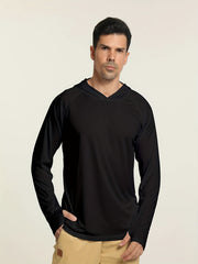 Men's SPF 50 Sun Protection Hoodie Long Sleeve Quick Dry Outdoor Fishing Top