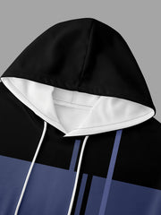 Graphic Hoodie With Kangaroo Pocket Loose Hooded Pullover