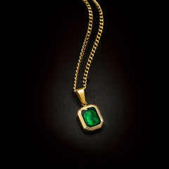 Green Pendant Necklace for Party Jewelry Holiday Birthday
