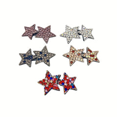 Rhinestones Star Hair Clips for Girls