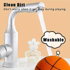 Silent Basketball PU Material Elastic Basketball For Home Indoor