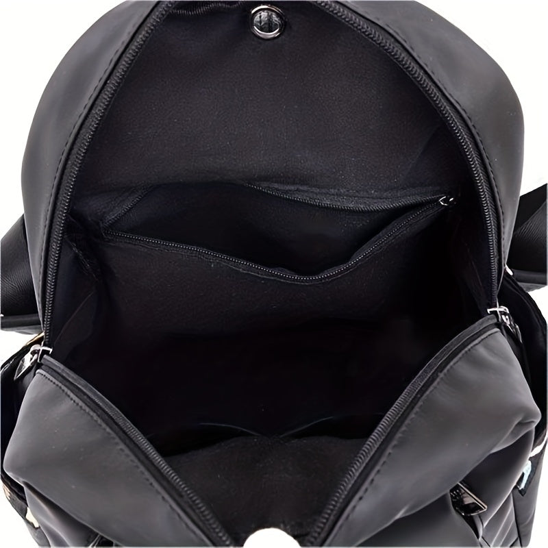 Star Decor Backpack Purse Preppy Daypack for Women