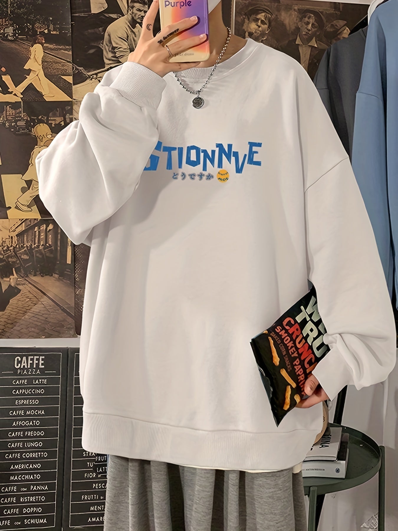 Women's Letter Graphic Sweatshirt and Top