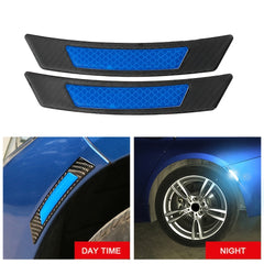 2pcs Carbon Fiber Car Wheel Eyebrows Edge Protection Strip