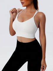 Back Cross Wireless Sport Bra Comfy & Breathable Women's Lingerie
