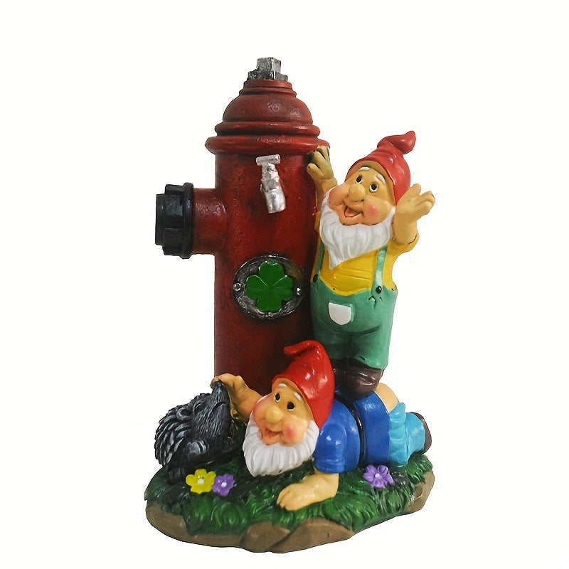 Fire Hydrant Dwarf Garden Ornament Resin Statue