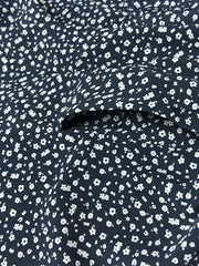 Short Sleeve Ditsy Print Maxi Dress With Pockets