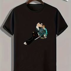 Abstract Painting Print Men's Graphic T-shirt for Summer