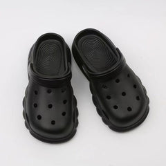 Women's Platform Clogs Solid Closed Toe Non Slip Slide Shoes