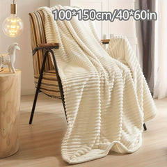 Large Plush Yoga Mat Towel Non-slip Solid Fitness Pilates Blanket