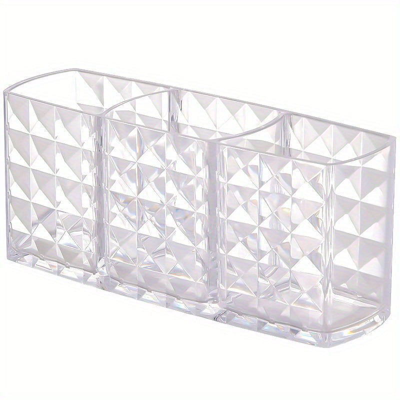 Acrylic Cosmetic Organizer for Eyebrow Pencils and Brushes - Makeup Storage Box