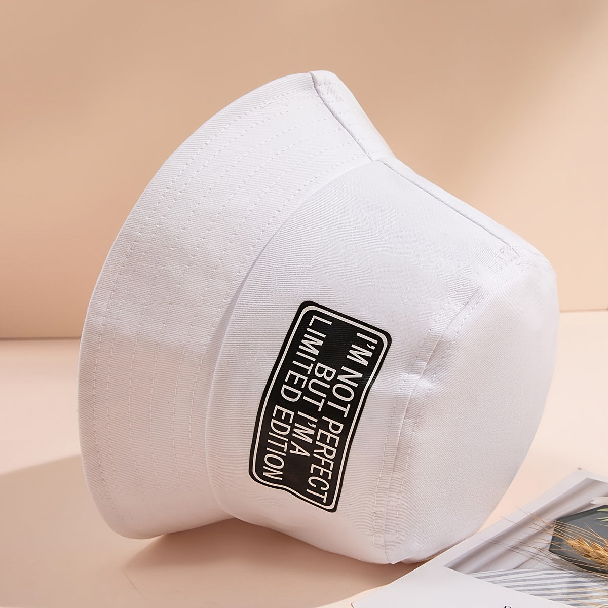Letter Bucket Hat Unisex Fisherman Hat For Women Men Christmas Gift