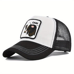 Farm Trucker Hat Unisex Animal Mesh Trucker Hat Strapback Square Patch