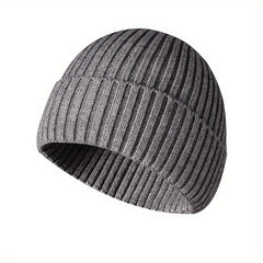 Kids' Windproof Wool Knit Beanie Hat with Ear Protection