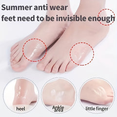 100PCS Waterproof Transparent Heel Stickers Anti Wear & Anti Friction