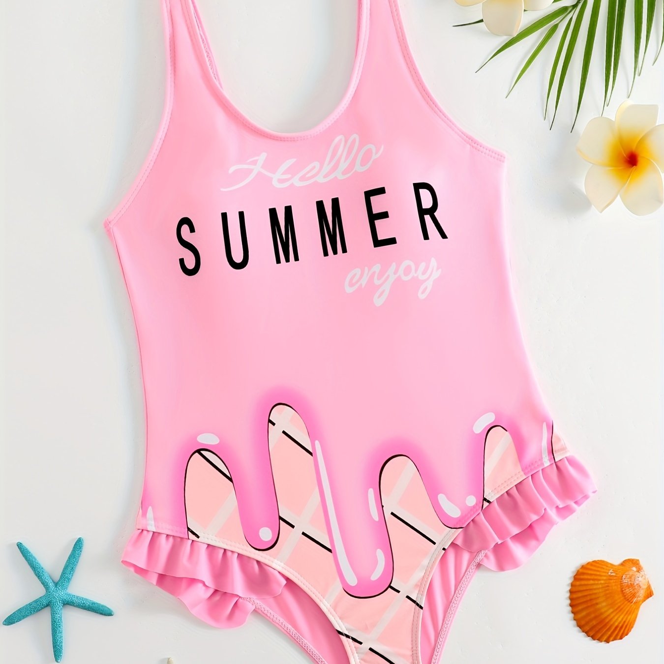 Girls' One piece Bikini Swimsuit for Summer