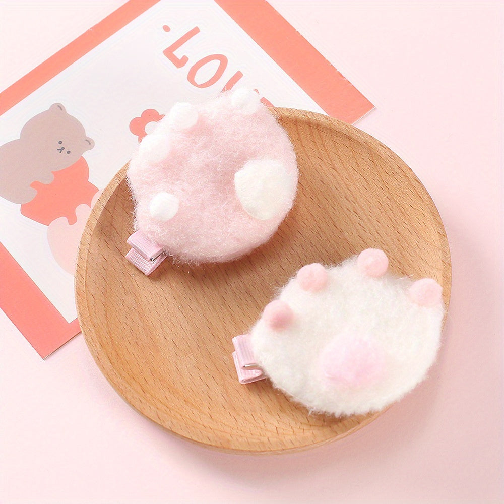 2pcs Cat Claw Hair Clip Baby Girls Hair Accessories