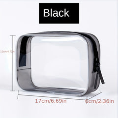 Clear Makeup Bag Zipper Travel Transparent Cosmetic Case Waterproof