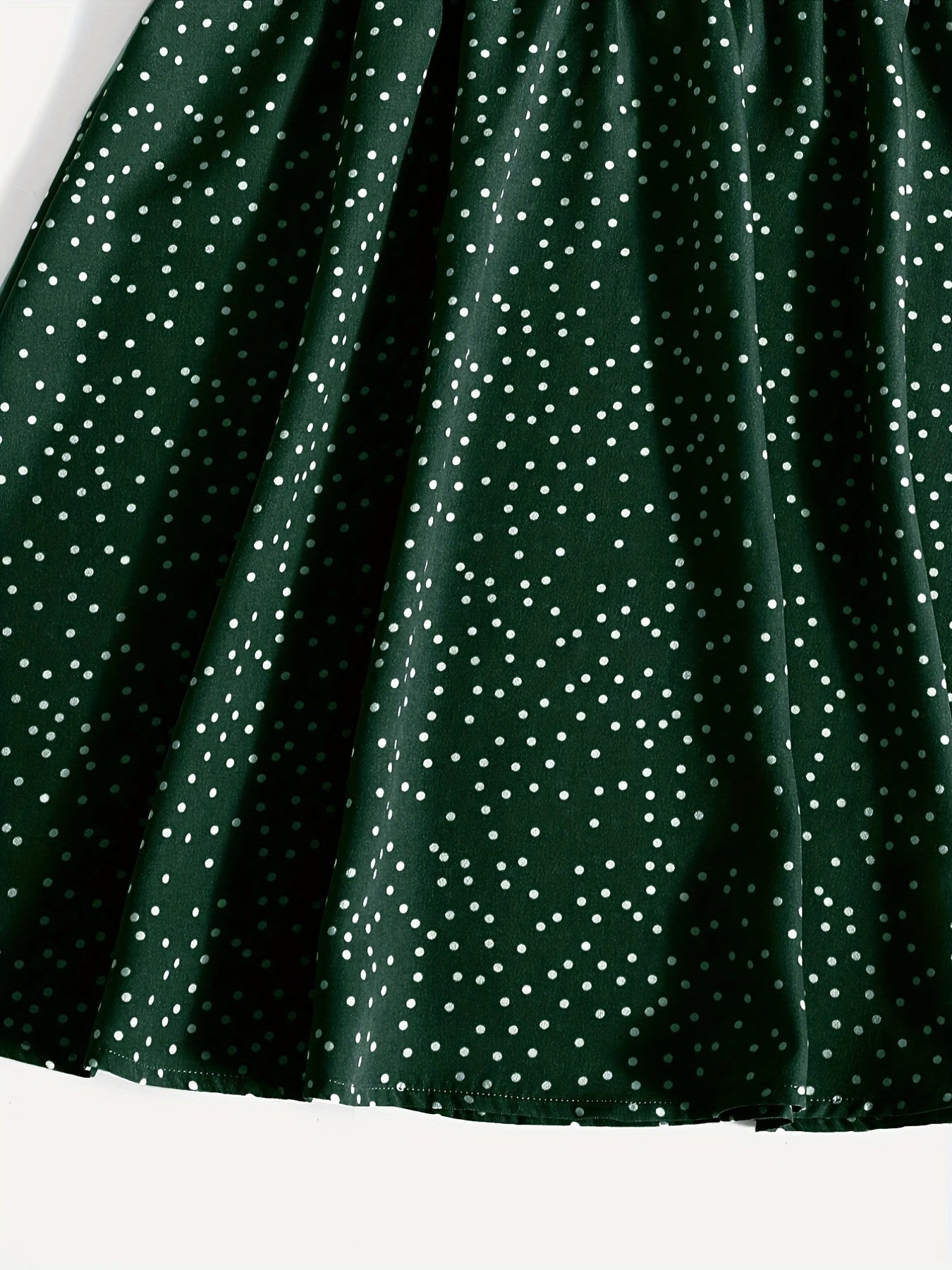 Pin Dot Print Spaghetti Strap Dress Sexy Slim Waist V Neck Summer Dress