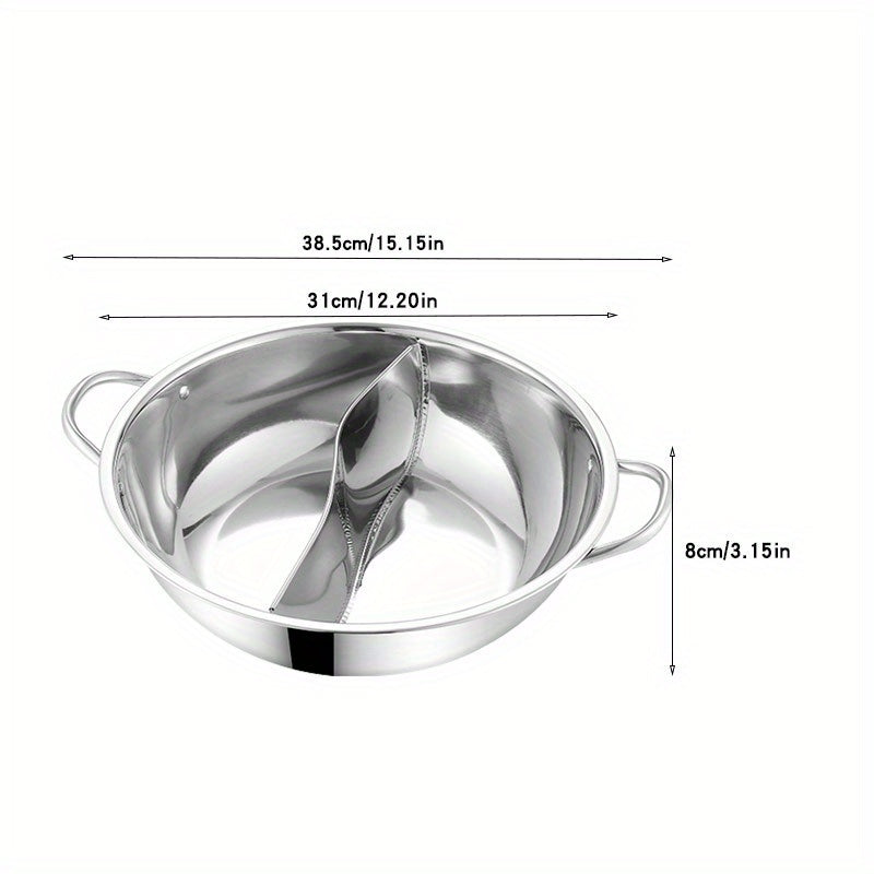 Stainless Steel Hot Pot Divider 30 33 02cm Sichuan Hotpot Shabu Pot