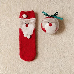 Christmas Style Socks For Boys and Girls, Ball Shaped Packaging