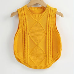 Kids Sleeveless Sweater - Cozy and Stylish for Inside and Outside Wear