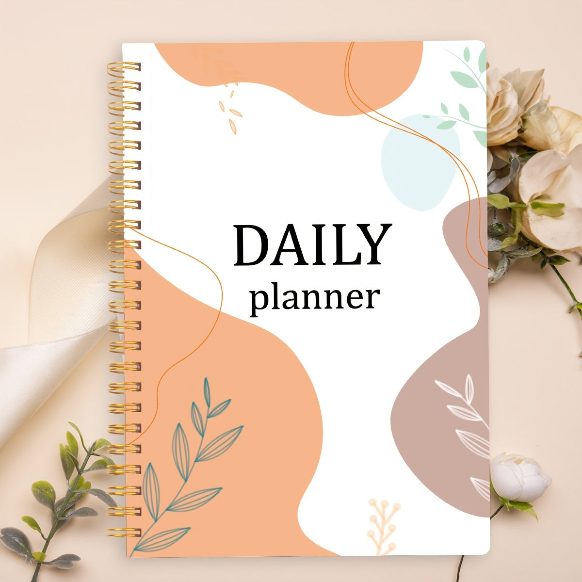 Undated Hourly Planner Spiral Agenda