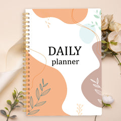 Undated Hourly Planner Spiral Agenda