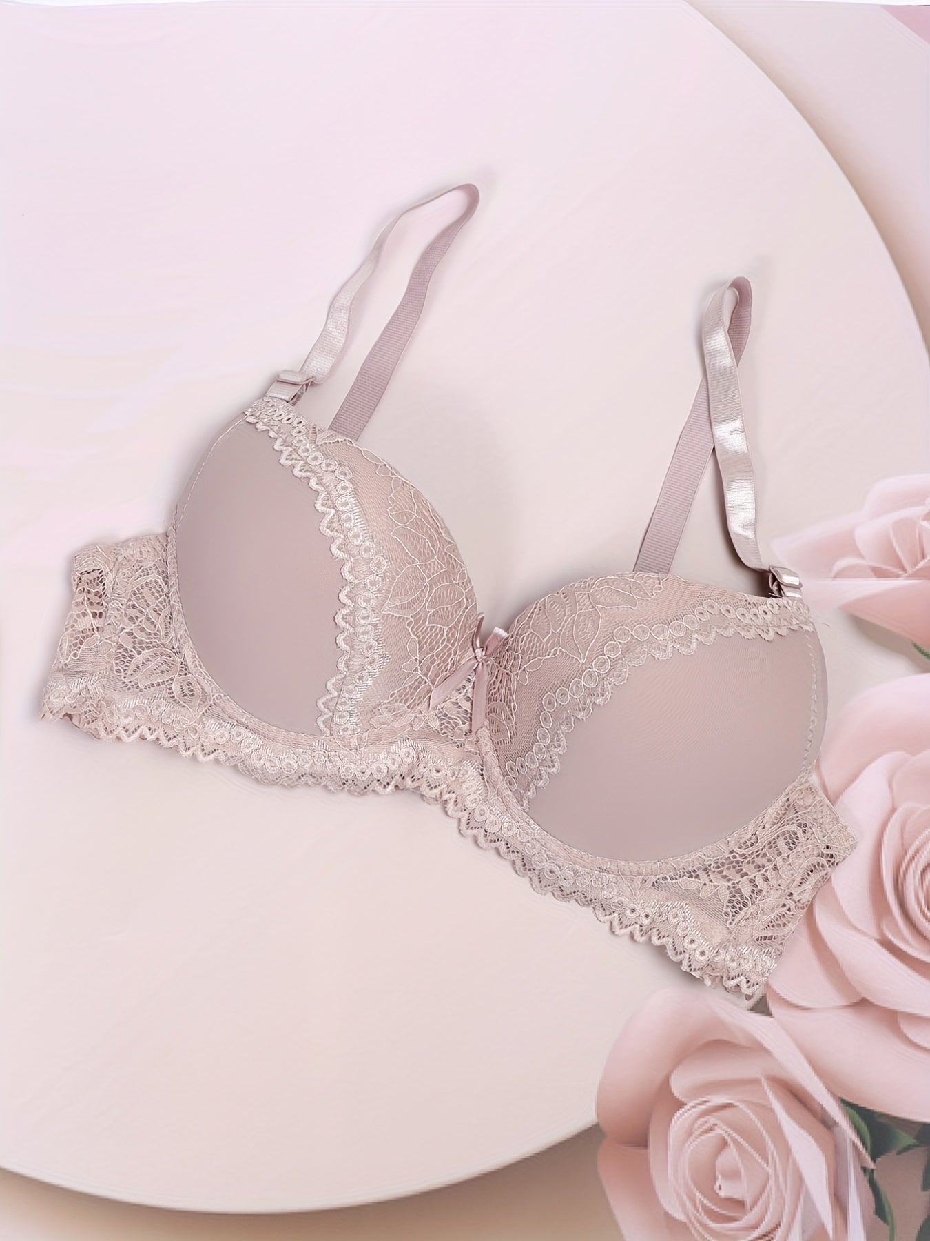 Full Coverage Lace Push Up Bra