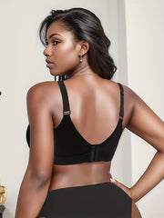 Solid V Neck Fitness Bra for Running