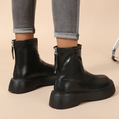 British Style Zip Back Combat Boots