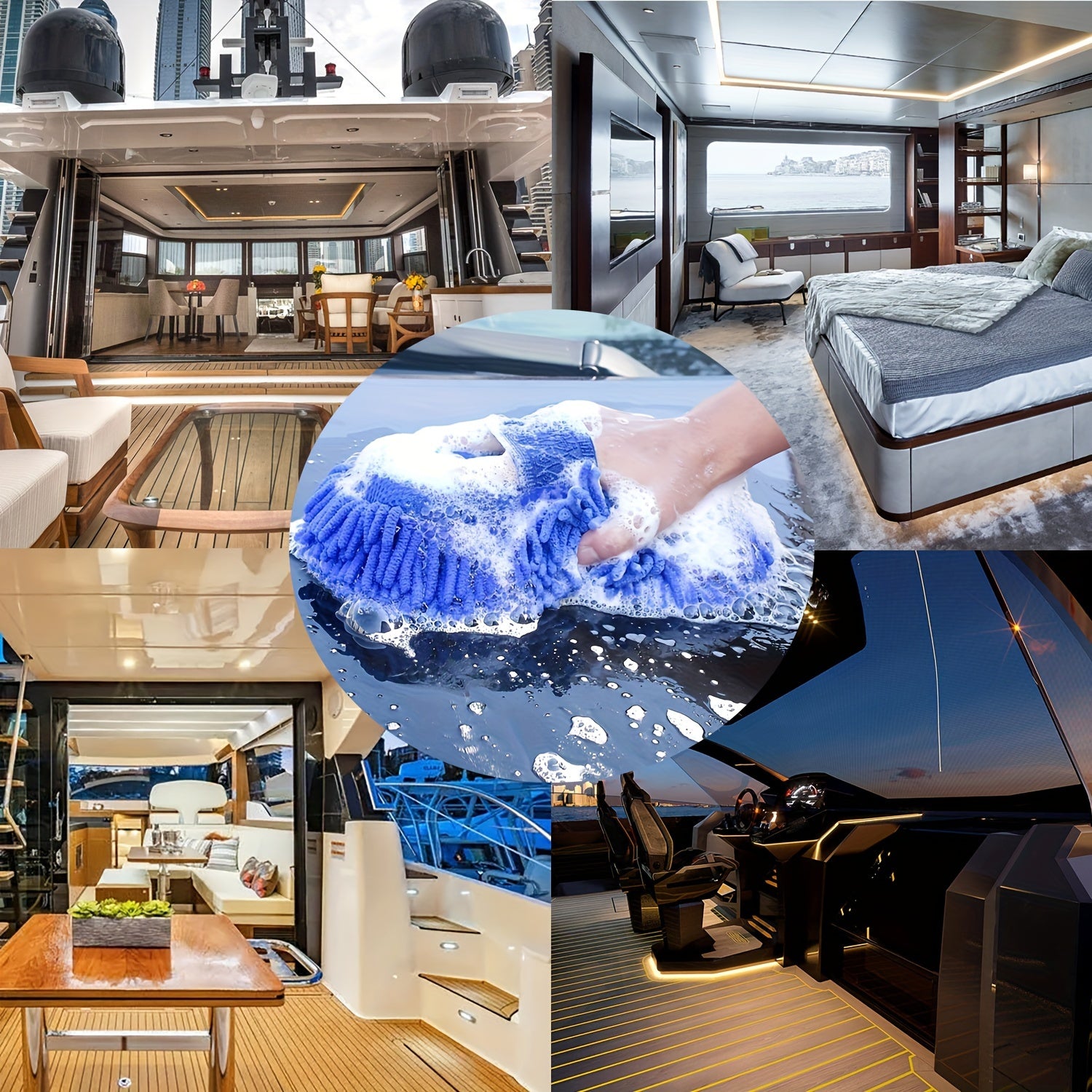 Durable Sponge Cloth for Marine Car Motorcycle Boat Home Use