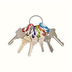 6pcs Colorful Keychain Keyring S-shaped Buckle Outdoor Camping Hiking Travel