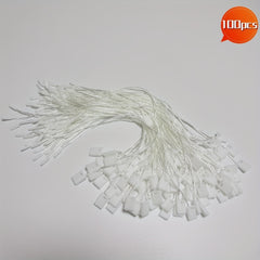 100pcs Nylon Tag Rope Snap Lock Pin Loop Fastener Hook Ties