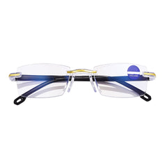 Women's Clear Lens Square Glasses Light Blocking Eyewear