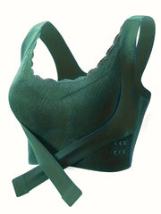Lace Sports Bra Criss Cross Tank Bra
