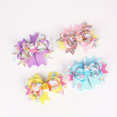 Animal Print Bow Hair Clip & Hair Accessories