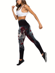 Women's Plus Size Halloween Sports Outfits Set