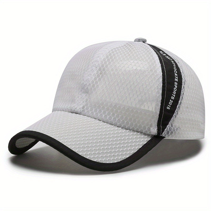 Unisex Breathable Mesh Baseball Cap Outdoor Sport Letter Embroidery