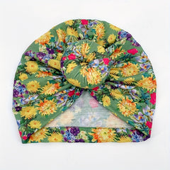 Newborn Floral Turban Hat Cap Beanie For Baby Boys And Girls