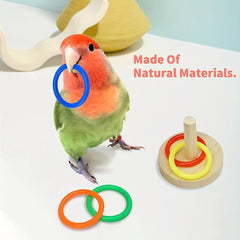 5pcs Interactive Parrot Toys Set - Promotes Exercise and Mental Stimulation