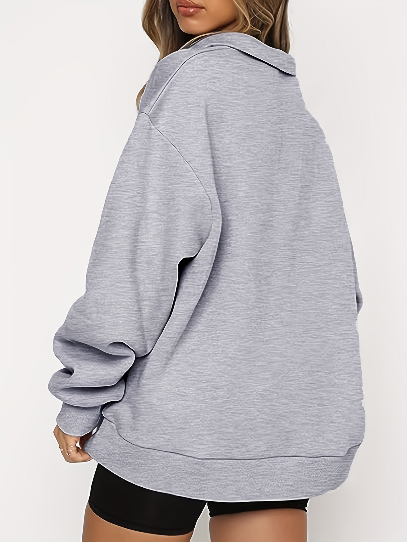 Casual Quarter Zip Sweatshirt for Women