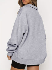 Casual Quarter Zip Sweatshirt for Women