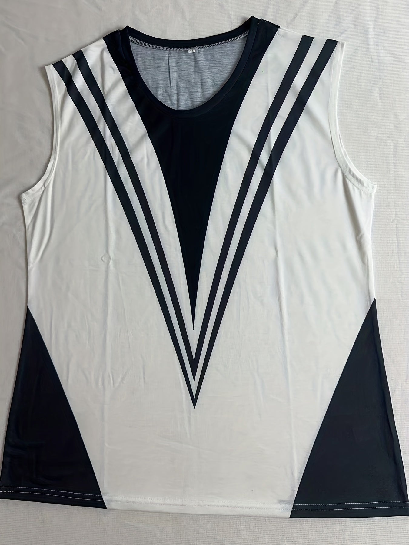 Colorblock Stripe Print Tank Top