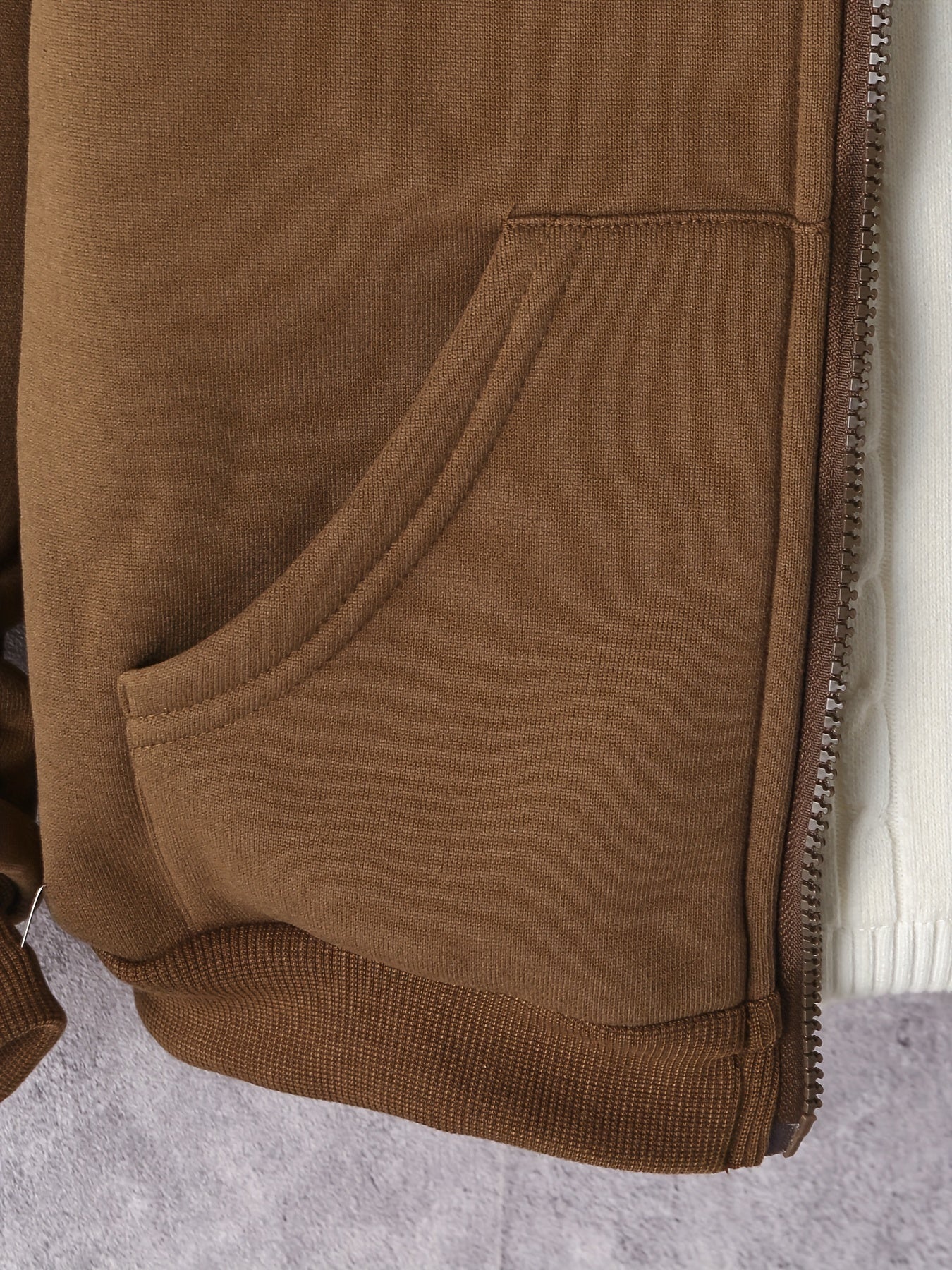 Boys Brown Hoodie Jacket