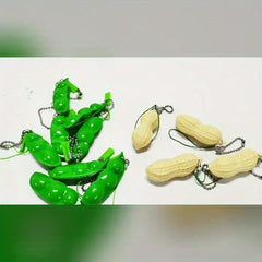 Pea Squishy Keychain Stress Relief Toy