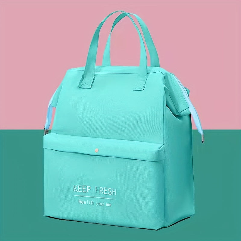 Large Capacity Insulated Bag with Adjustable Strap for Camping Picnic Beach