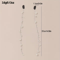 2pcs Fairy Faux Pearl Hair Chain Invisible Clip Girls Hair Accessories