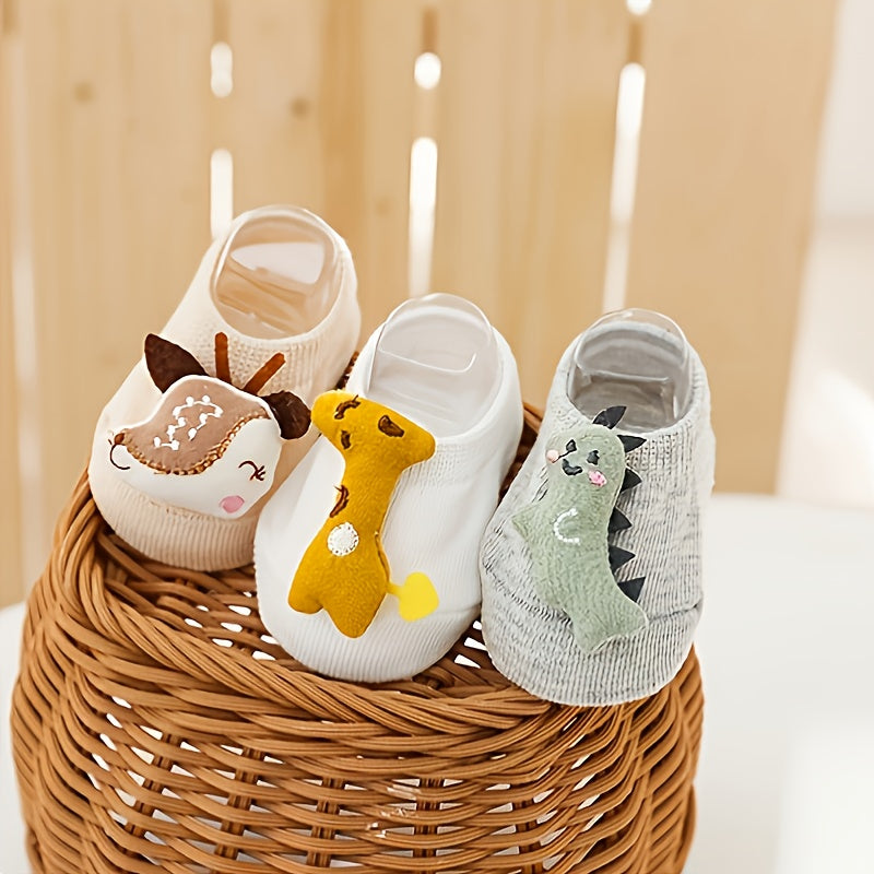Cartoon Animal Non Slip Socks For Kids Baby Girls